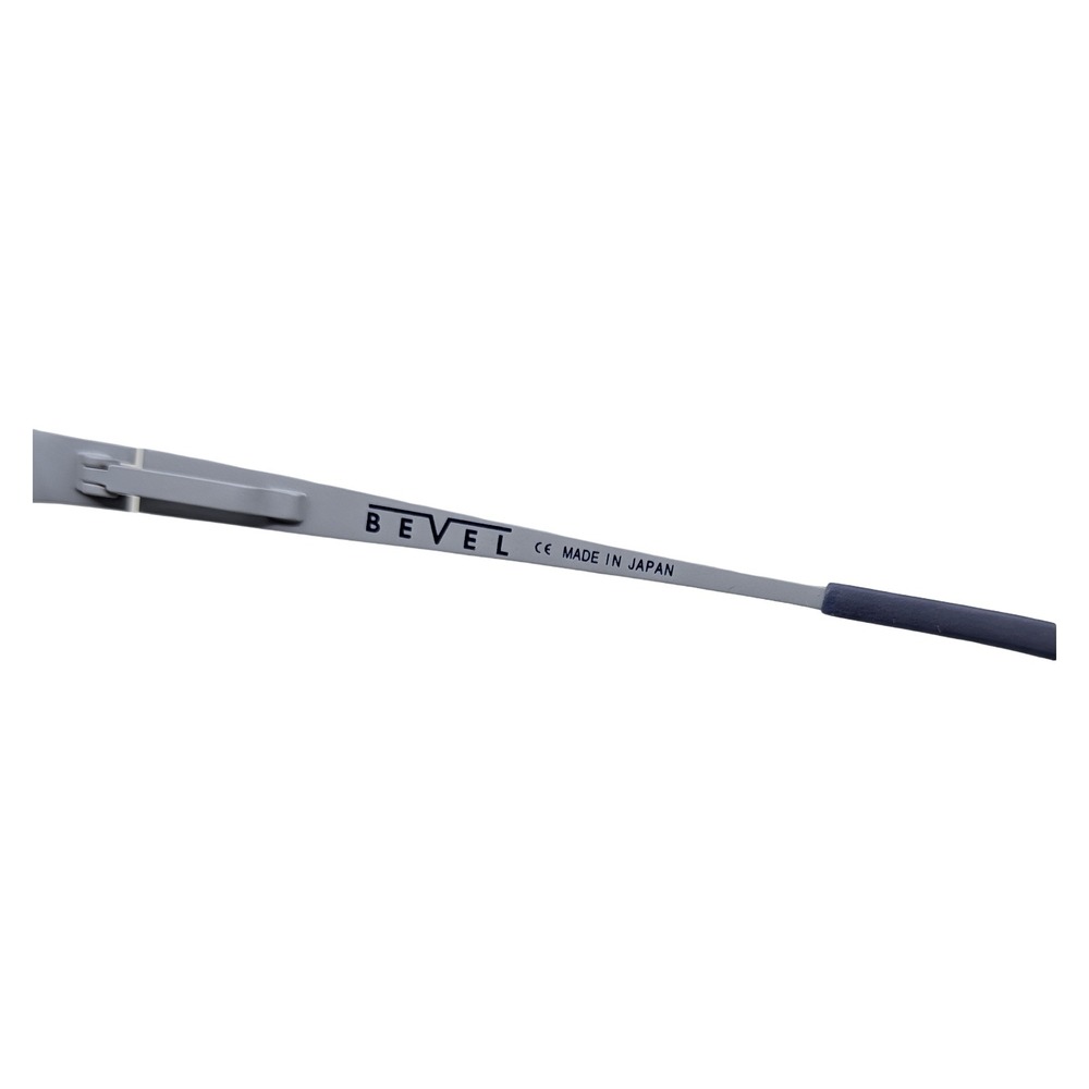 Bevel Sergey 6530 BGDB Eyeglasses Titanium Square Frames Matte Grey Blue Japan - Picture 4 of 5